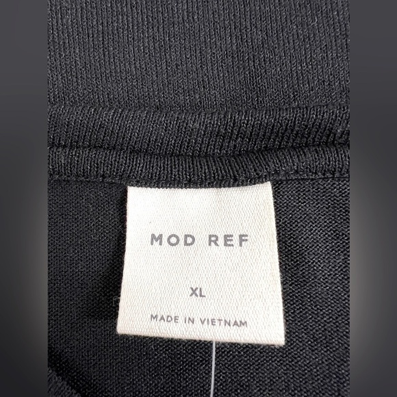 Mod Ref - Women's Short Sleeve Sweater V-Neck Black - XL - Picture 13 of 13